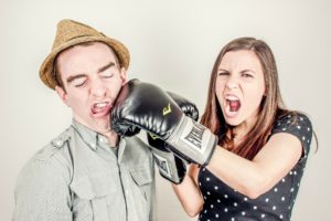 Couple fighting