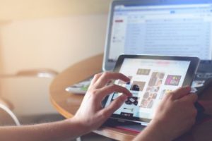 iPad, social media, computer