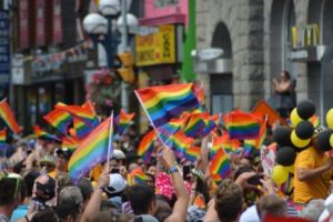 LGBT pride flags