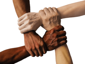 Hands of different races