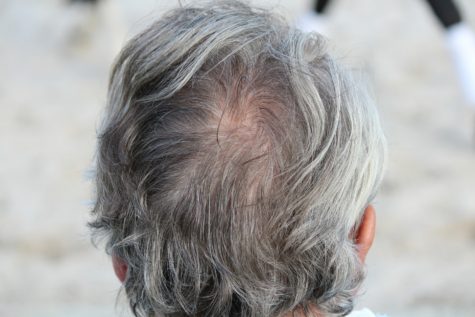 Man with gray hair