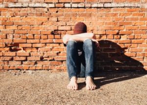 Sad, lonely person