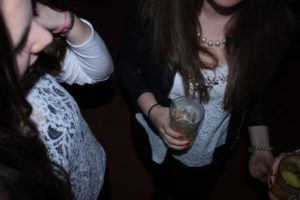 Teens, young adults drinking alcohol