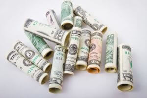 Cash rolled up
