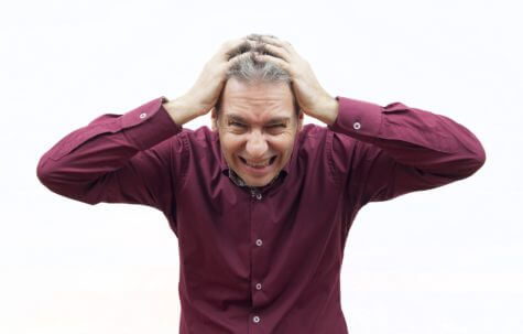 Stressed-out man