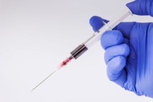 Blood test sample