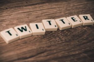 Twitter in Scrabble tiles