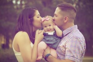 Parents with baby