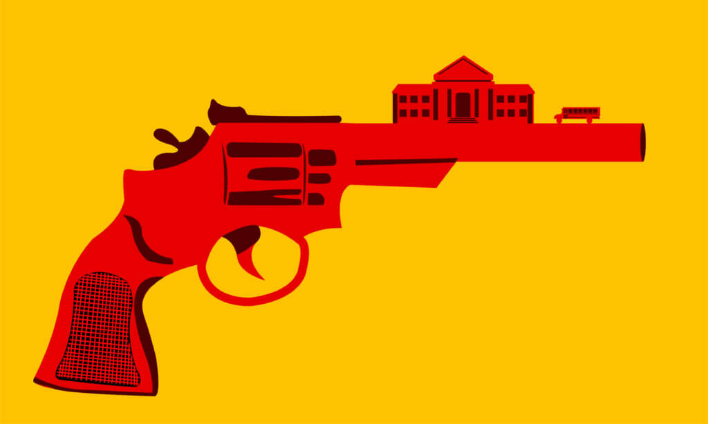 School shooting concept