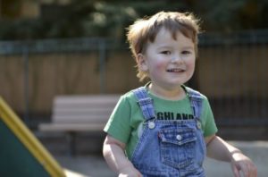 Young child with autism