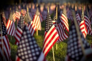American flags