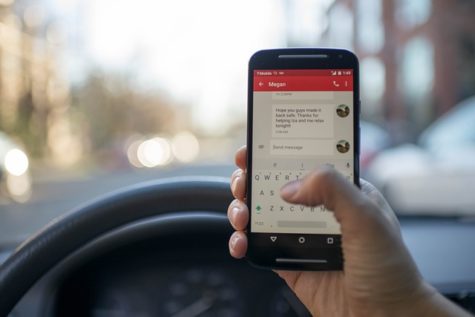 Driving while texting