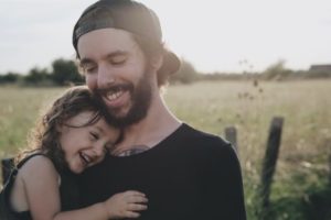 Father with daughter