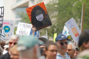 Climate change protest