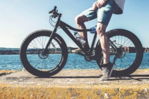 Man on bicycle