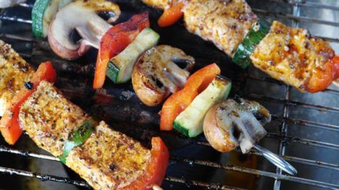 Kabobs on the grill