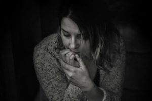 Woman feeling stressed, anxious