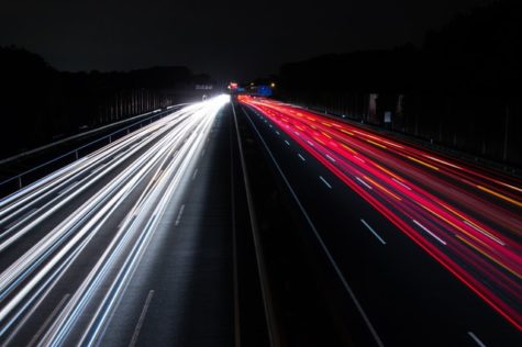 Cars on highway