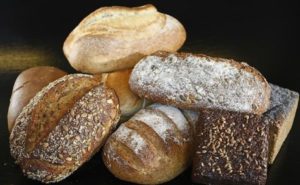 Various types of bread