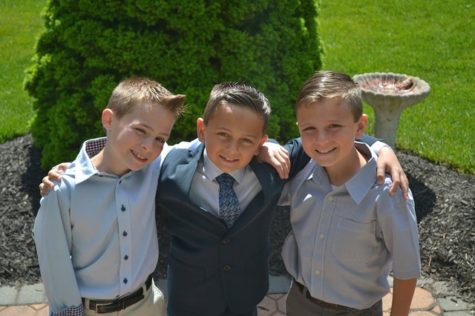 Boys wearing suits