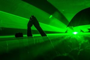 People dancing at rave