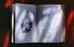 Antique poetry book