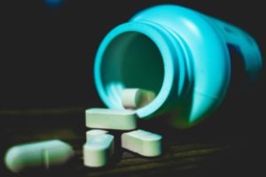 Pills and pill bottle