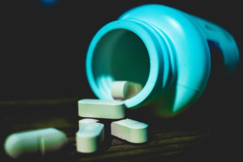 Pills and pill bottle