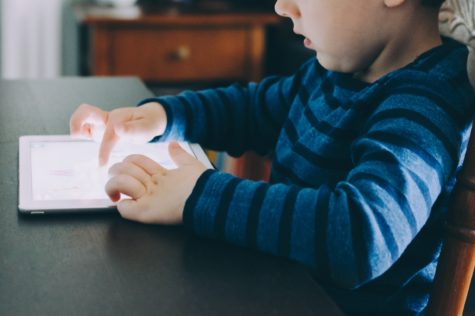 Child on tablet