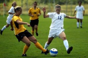 Women's soccer match