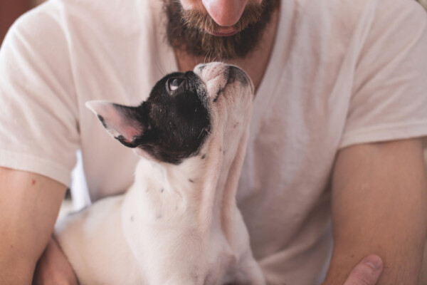 Man with dog