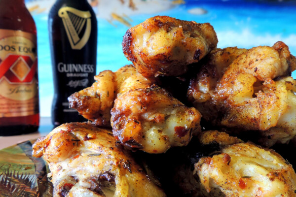 Chicken wings and beer