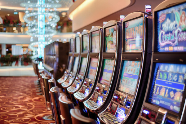 Slot machines in casino