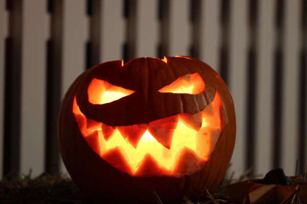 Scary Halloween pumpkin