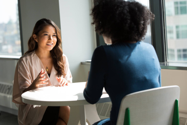 Women talking