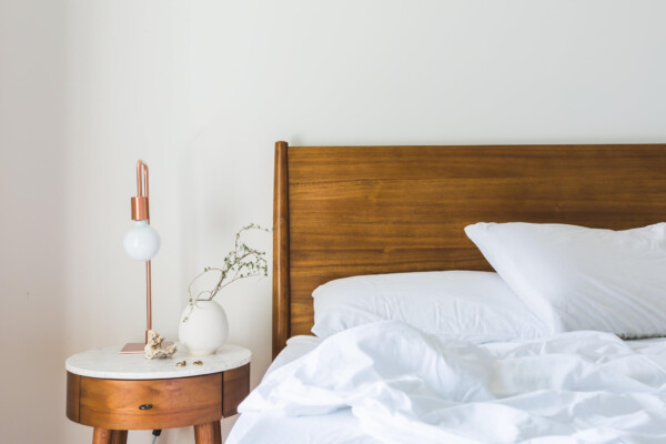 Unmade bed