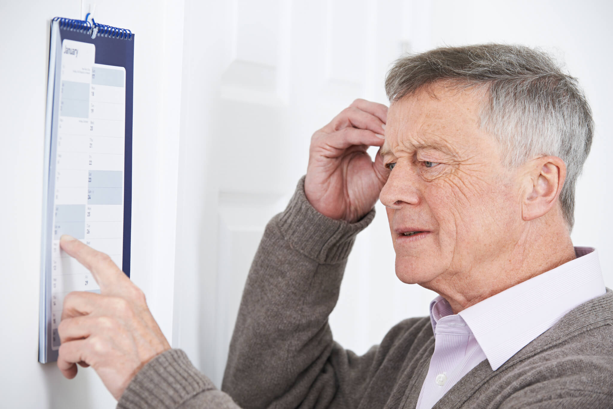 Confused older man