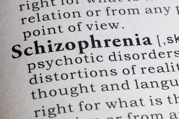 Dictionary definition of the word Schizophrenia
