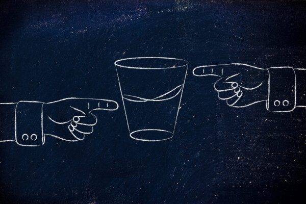 Glass is half-full vs. glass is half-empty
