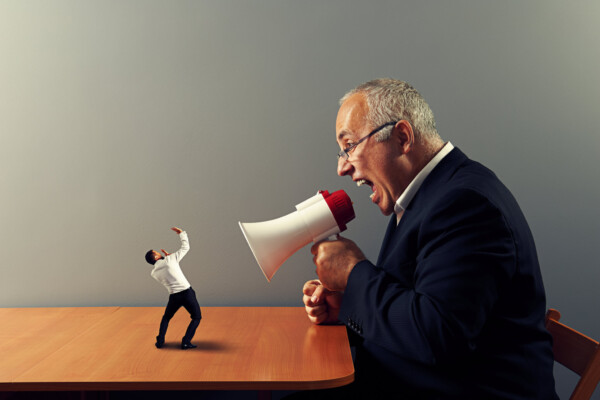 Mean, angry, abusive boss