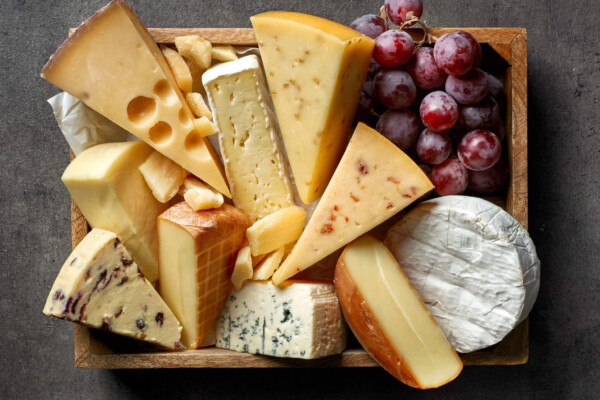 Various types of cheese