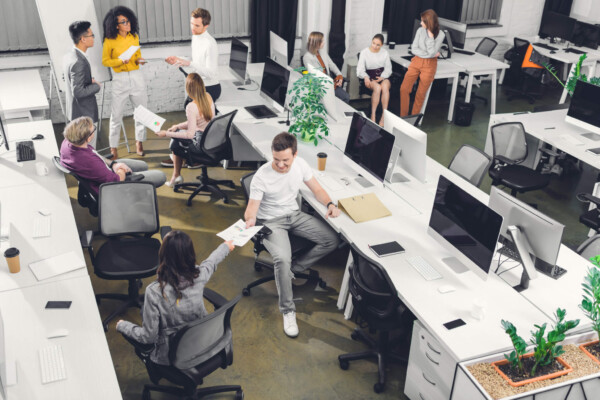 Open office seating