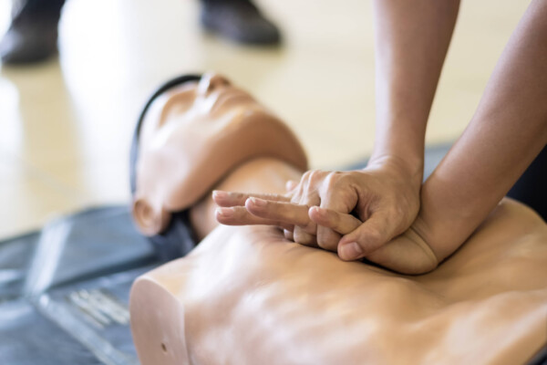 Person practicing CPR