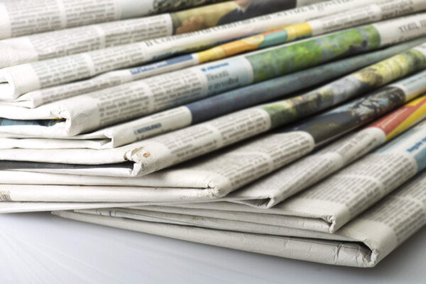 Pile of newspapers