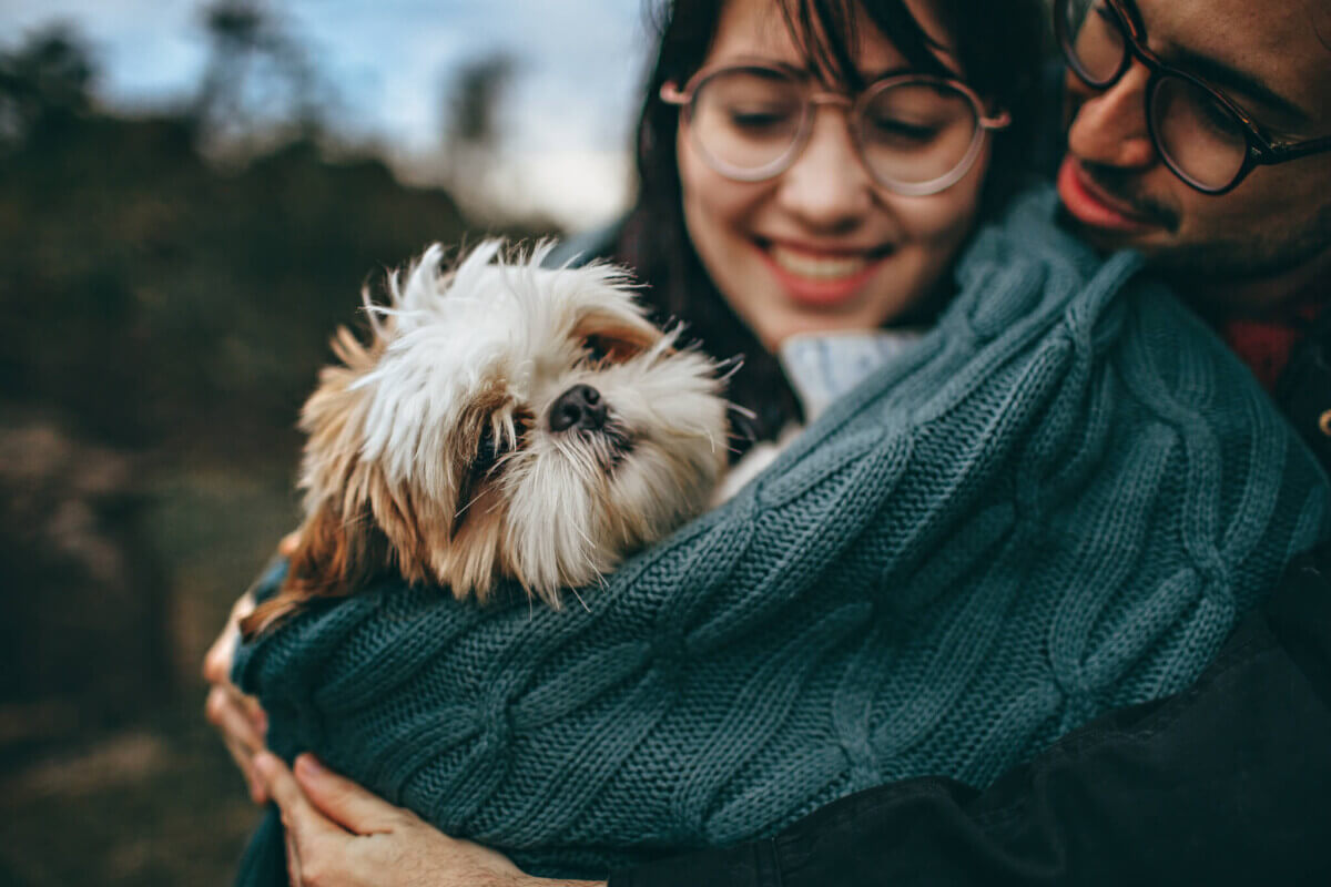 woman-and-man-hugging-dog-2055231