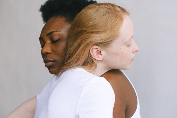 Couple in love: Women hugging each other