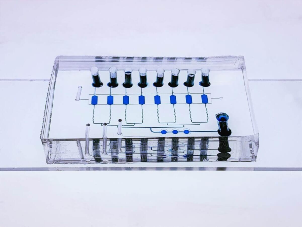 Nanopatterned “Lab-On-A-Chip” Noninvasively Detects Early and Advanced Breast Cancer