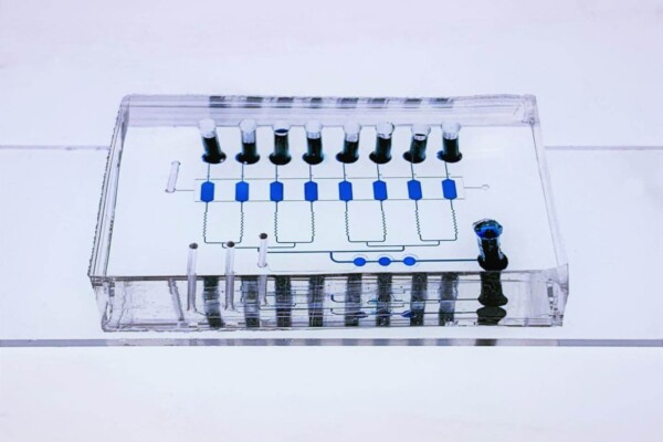 Nanopatterned "Lab-On-A-Chip" Noninvasively Detects Early and Advanced Breast Cancer