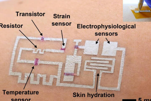 Drawn-On-Skin Electronics