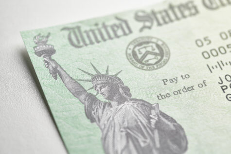 Stimulus check from United States Treasury